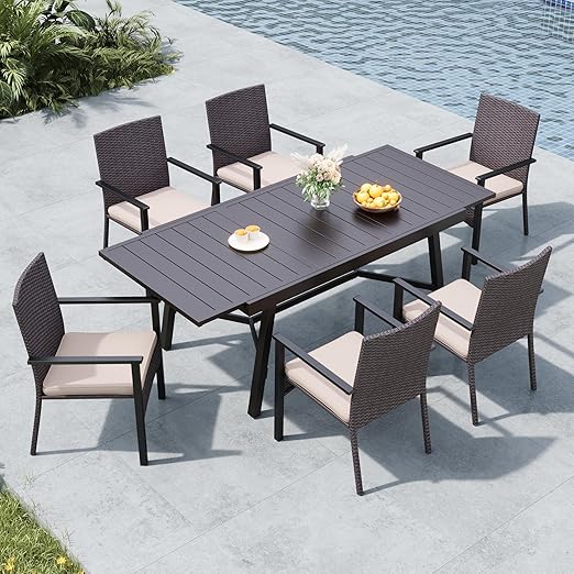 9-Piece Expandable Patio Dining Set