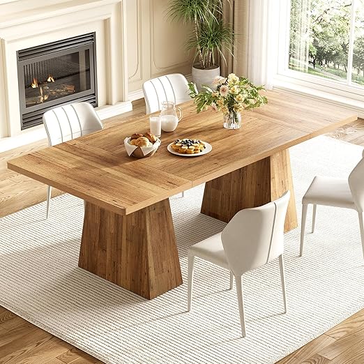 Dining Table for 6 People with Heavy Duty Legs