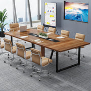 8FT Conference Table for 10 People with Metal Frame