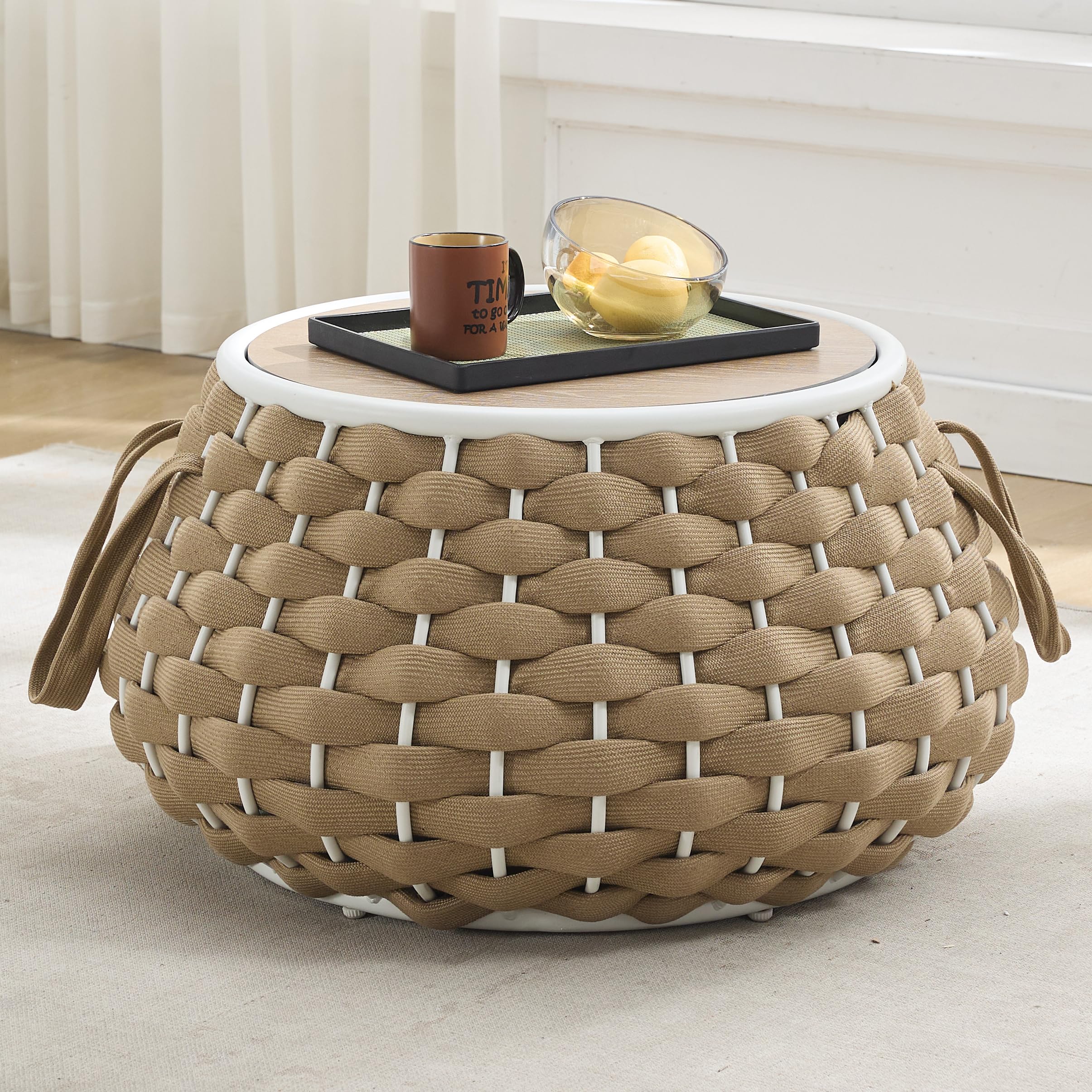Outdoor Side Table with Removable Lid