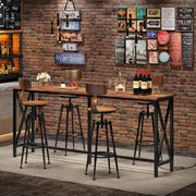 Bar Table with Power Outlet and Footrest