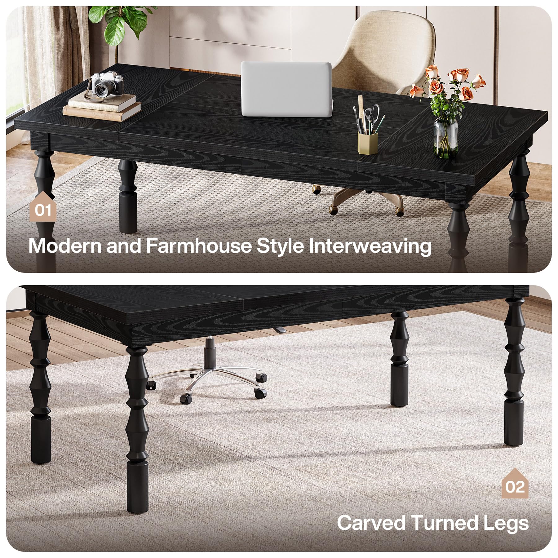 Large Executive Office Desk 62 Inch