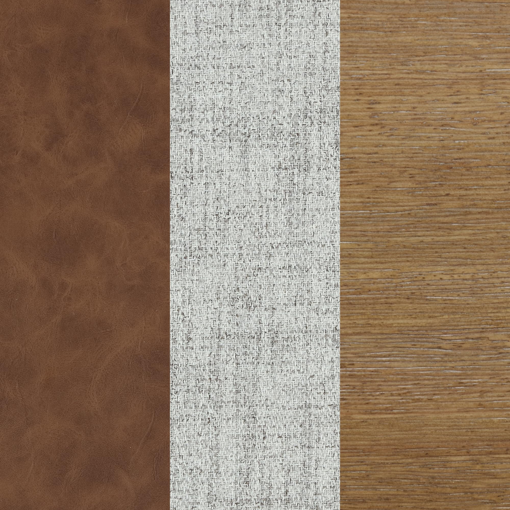 Mid-Century Wooden Bench with Removable Fabric Cushion