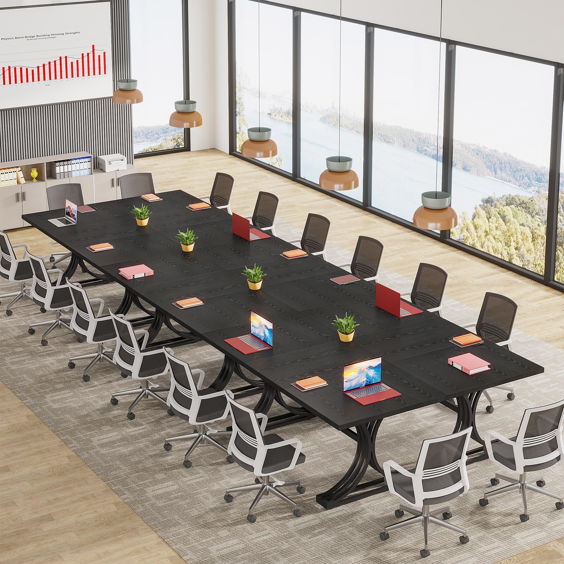 10.5FT Conference Table for 8-10 People