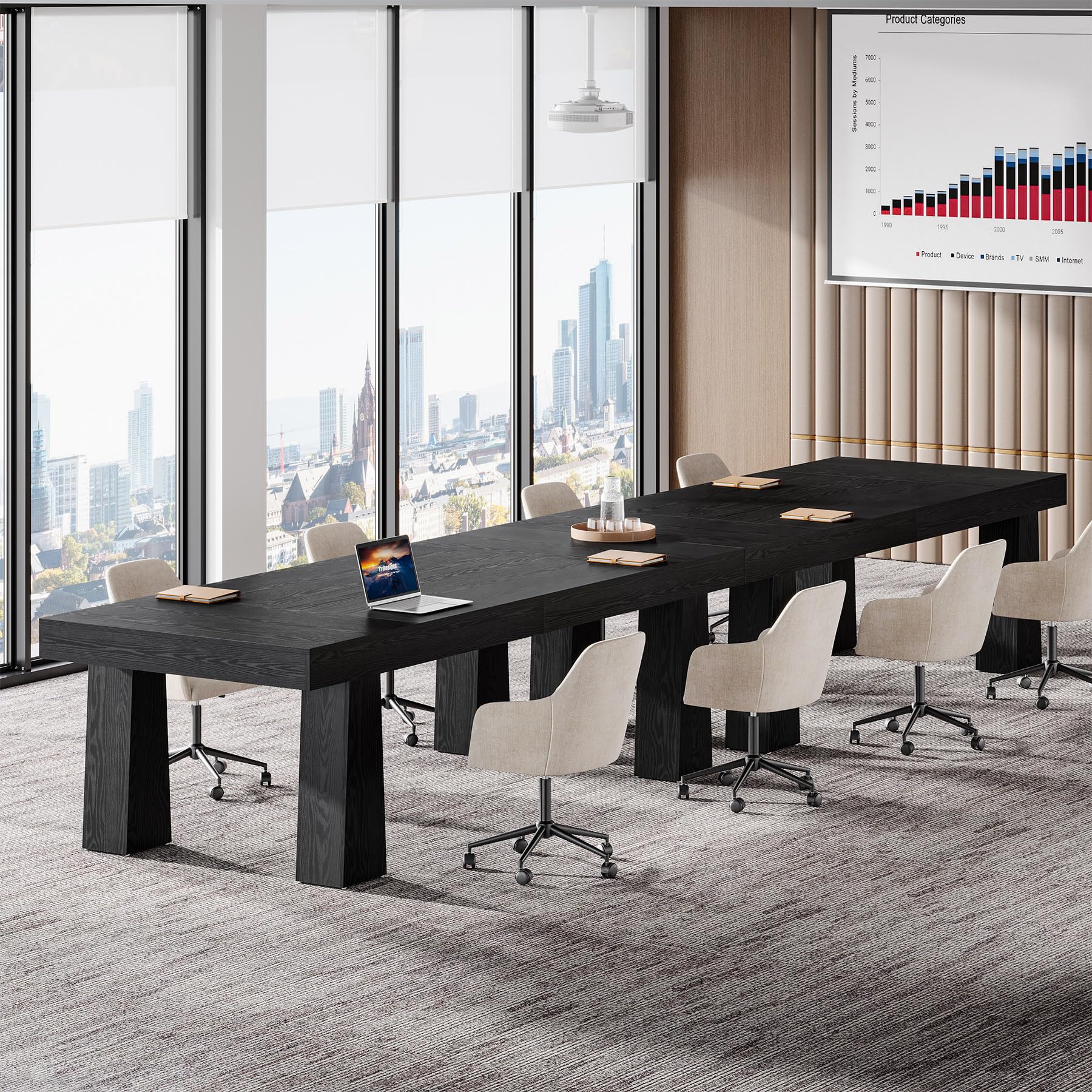 5ft Conference Table with Tapered Legs