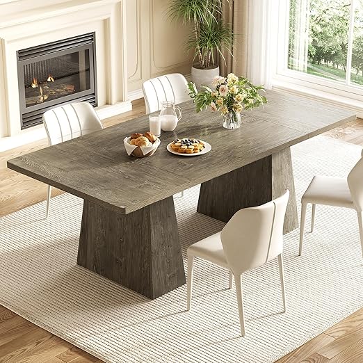 Dining Table for 6 People with Heavy Duty Legs
