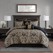 8-Piece Jacquard Comforter Set King