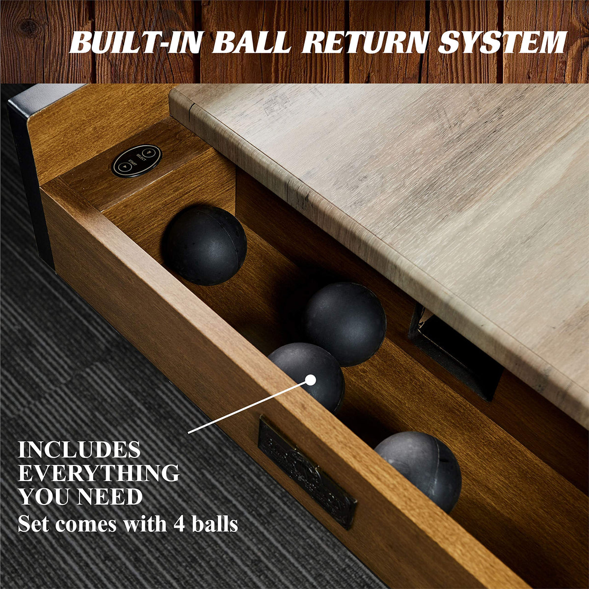 Roll and Score Game Set 10' - Speedball Bowling Machine with LED Lights and Electronic Scorer