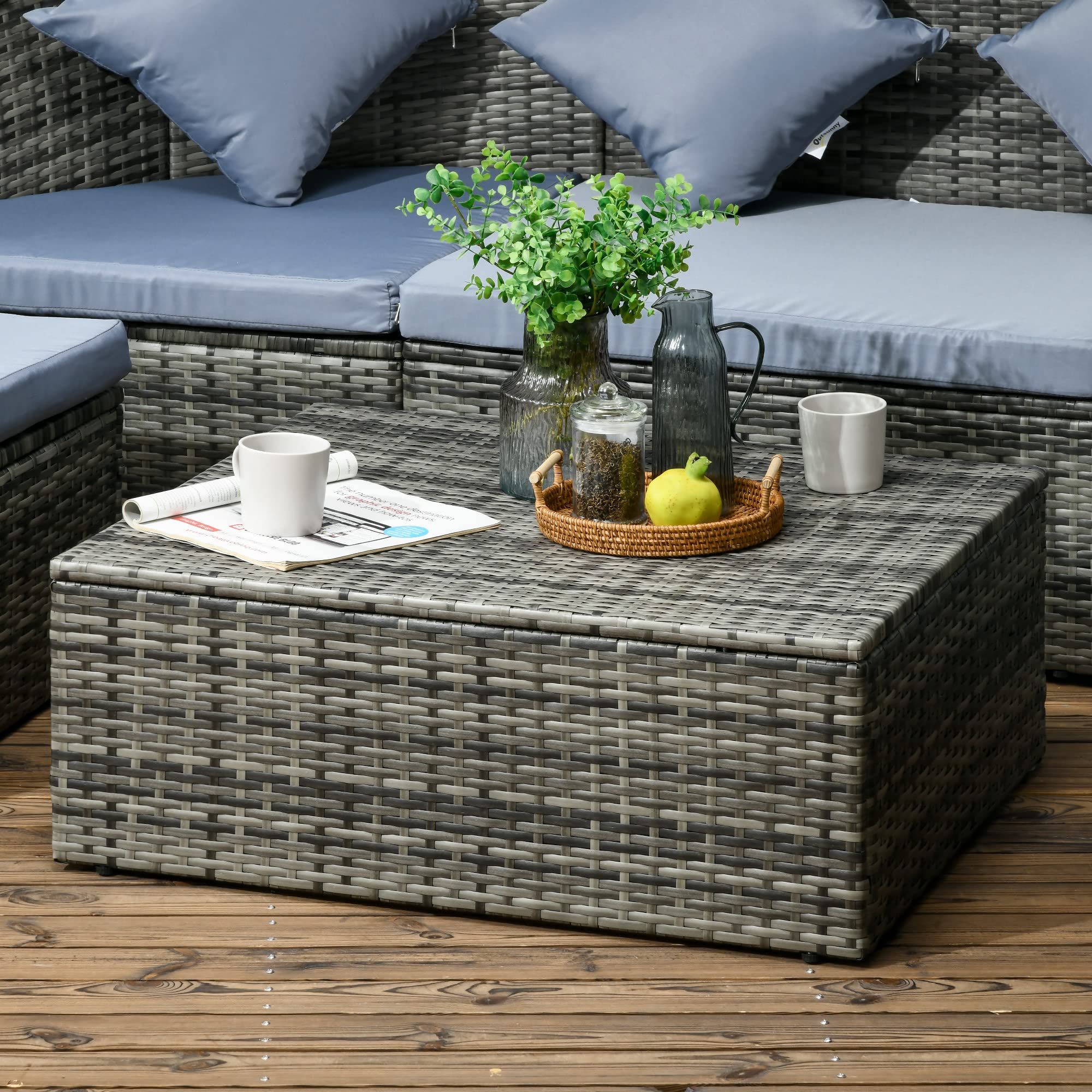 Convertible Round Rattan Daybed Set with Canopy
