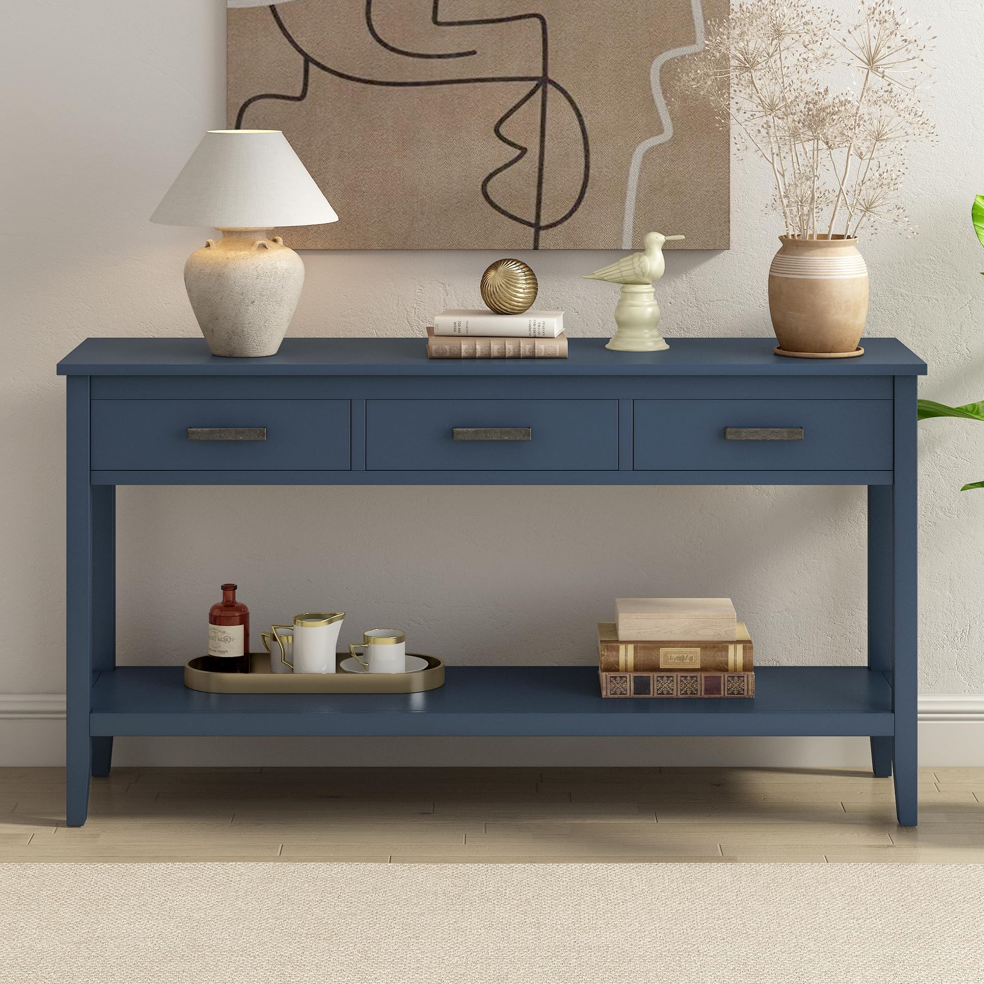 Entryway Console Table with Storage and 3 Drawers