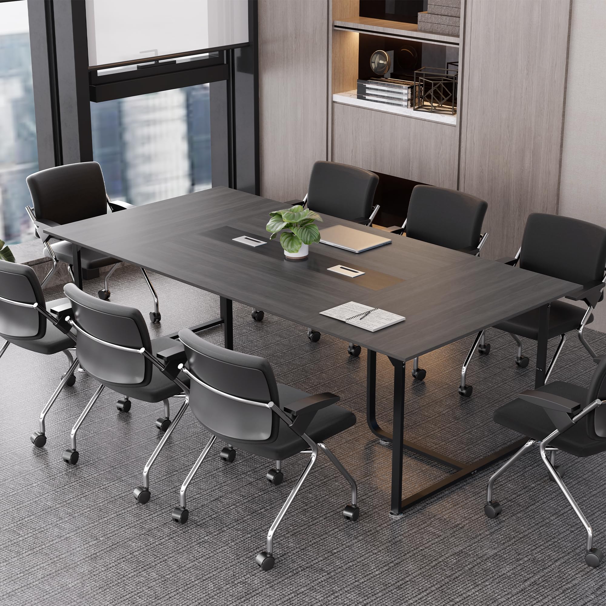 8FT Conference Table with Grommet