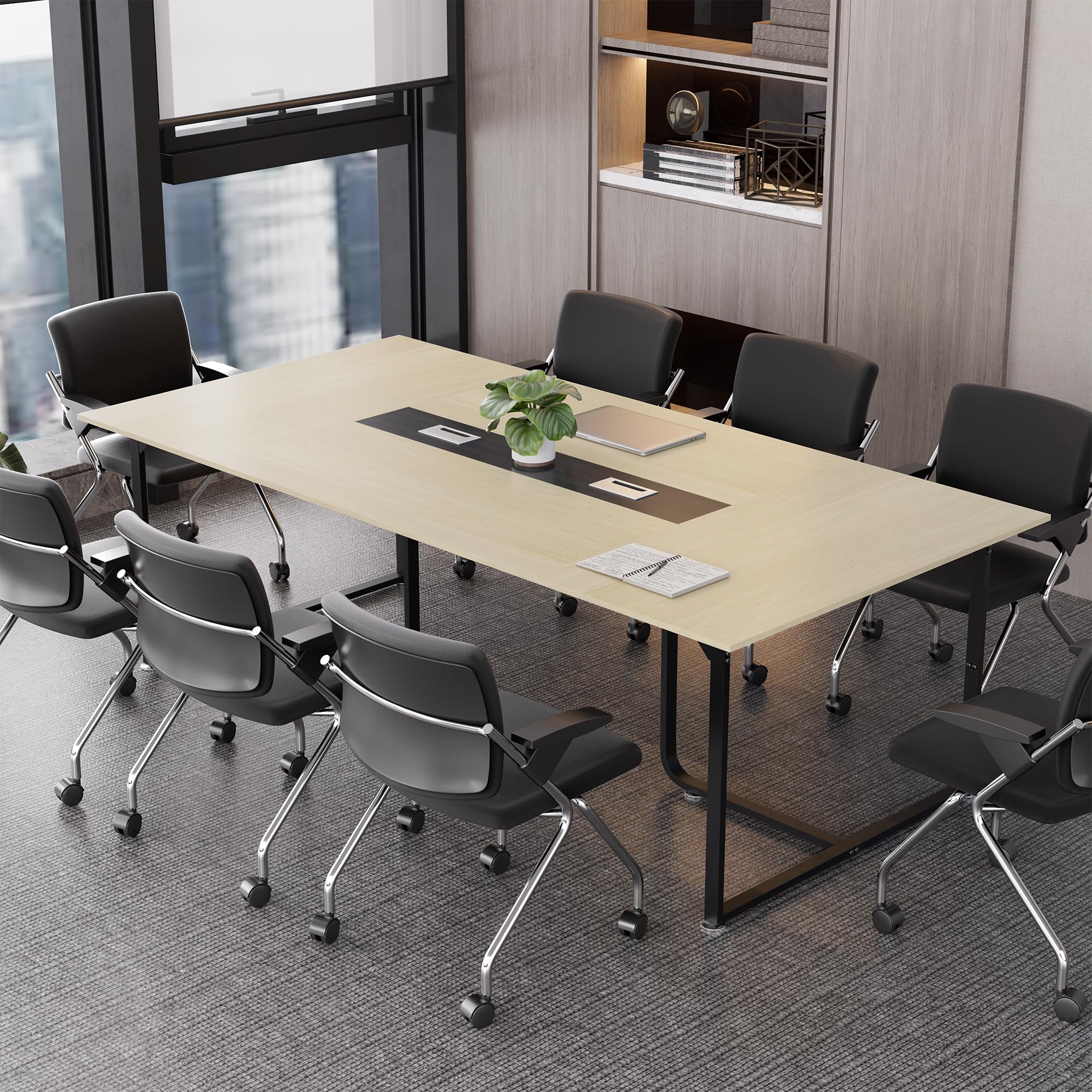 8FT Conference Table with Grommet