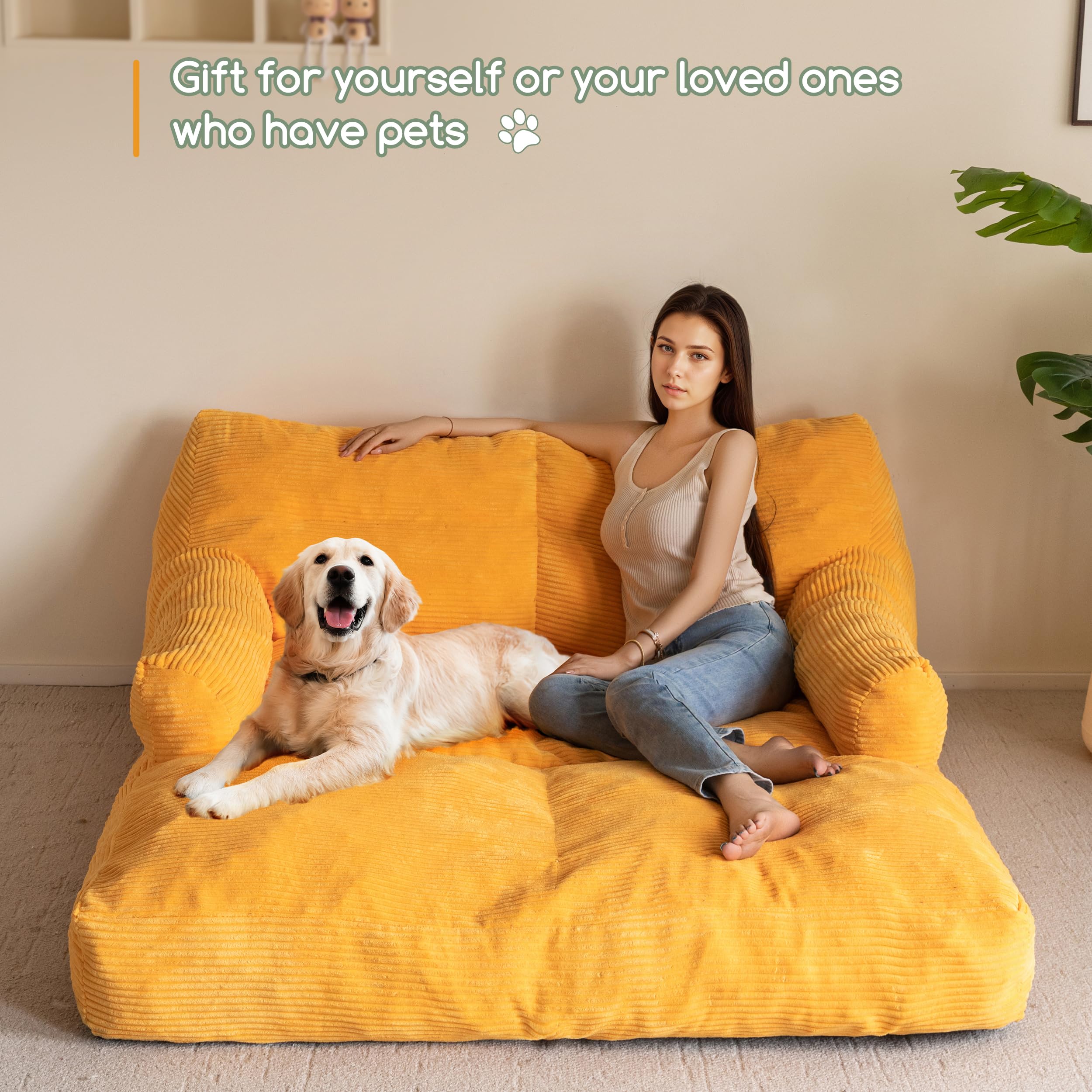 XXXL Giant Dog Sofa Bed with Supportive Foam