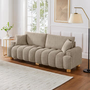 Boucle Cloud Sofa 3-Seater with Pillows