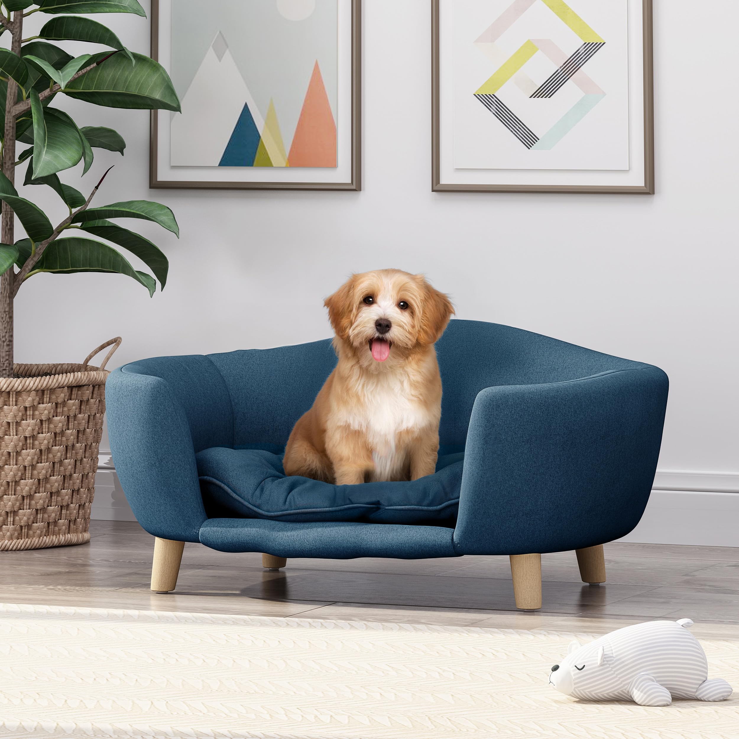 Elevated Orthopedic Dog Bed with Memory Foam