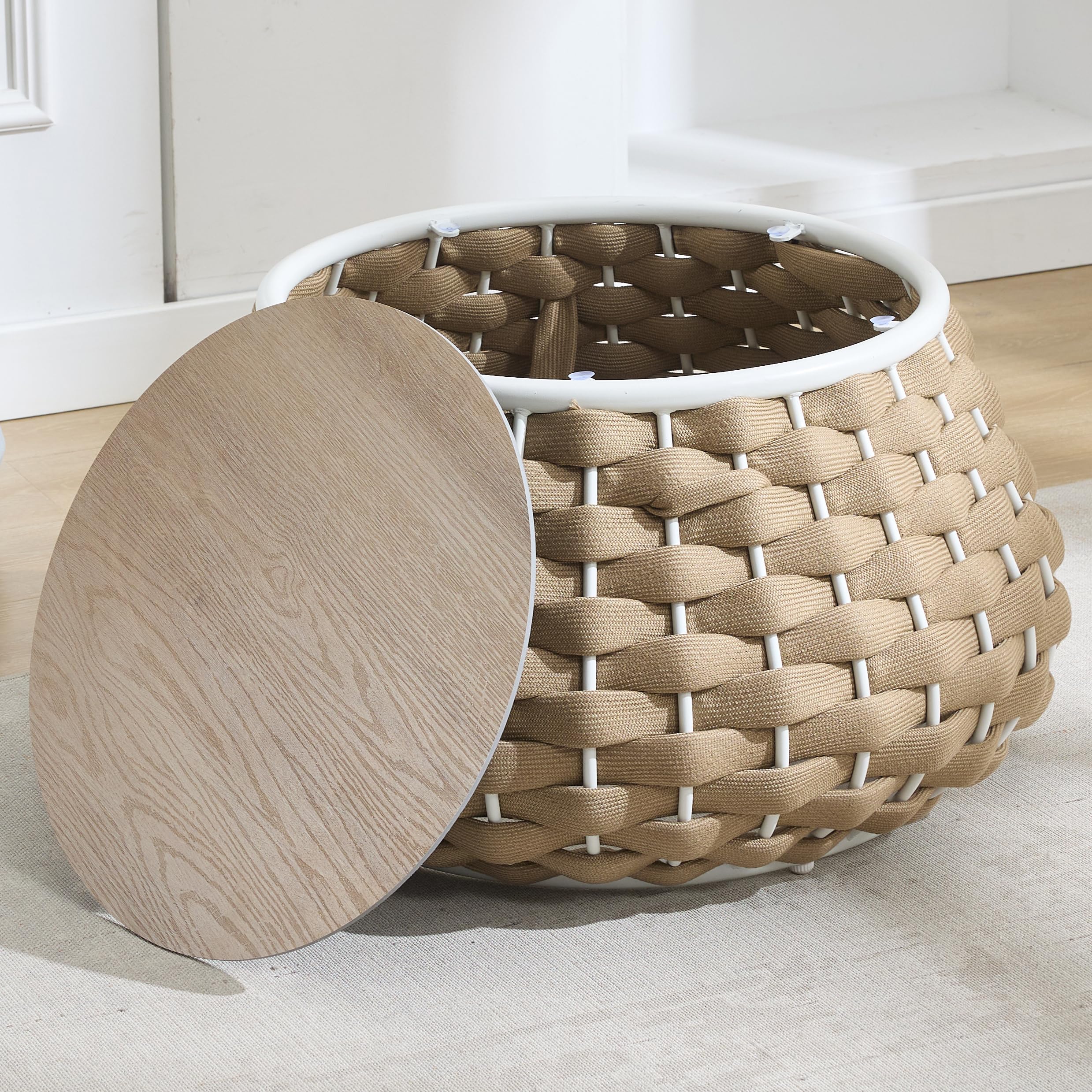 Outdoor Side Table with Removable Lid