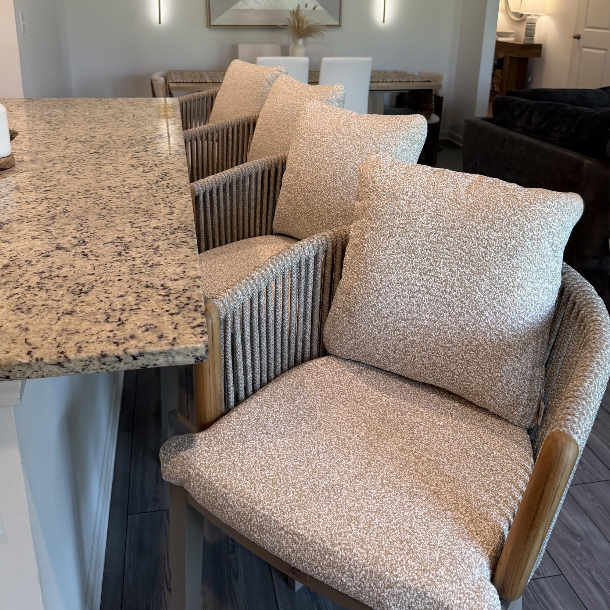 Outdoor Counter Height Bar Stools with Cushions