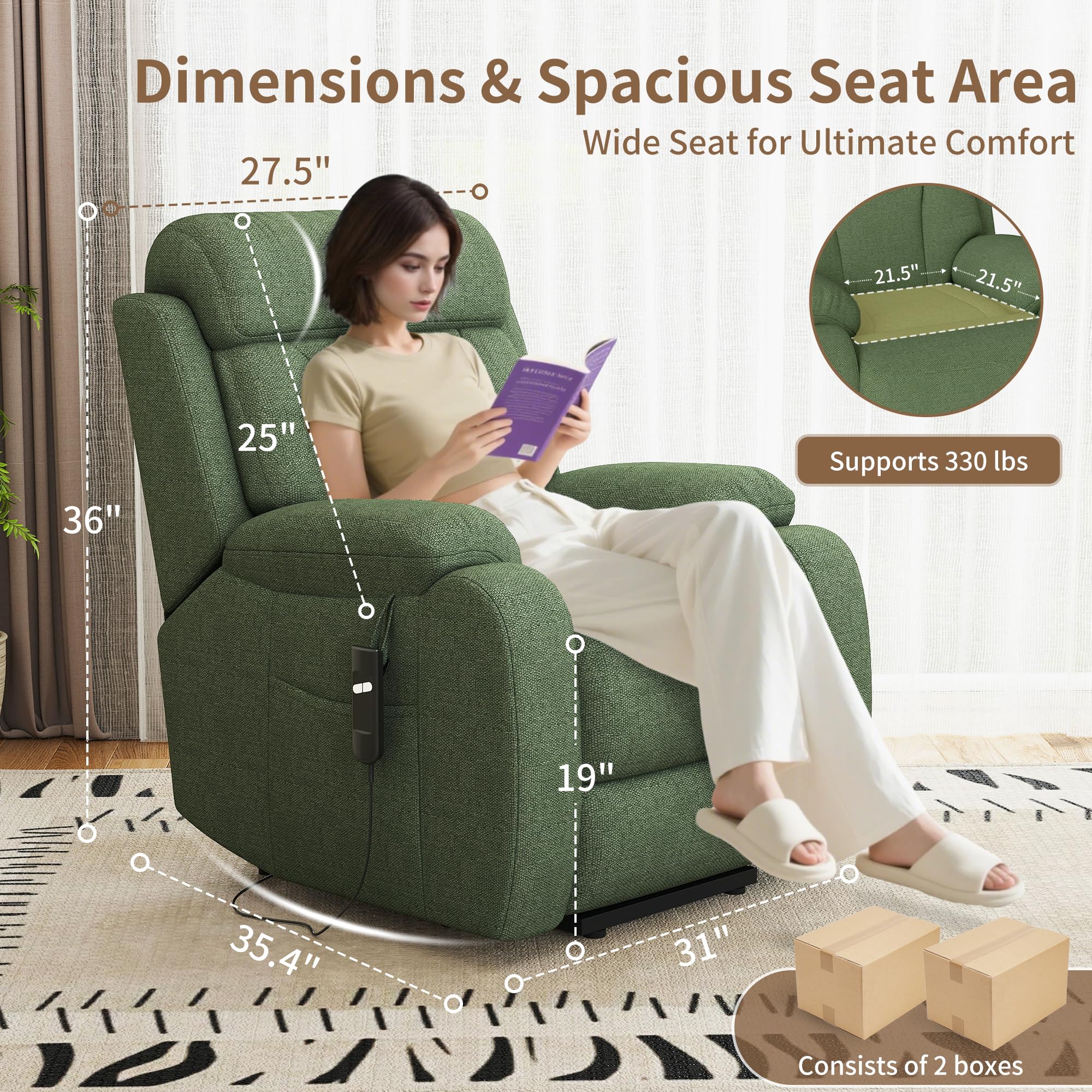 Power Lift Recliner Chair for Elderly