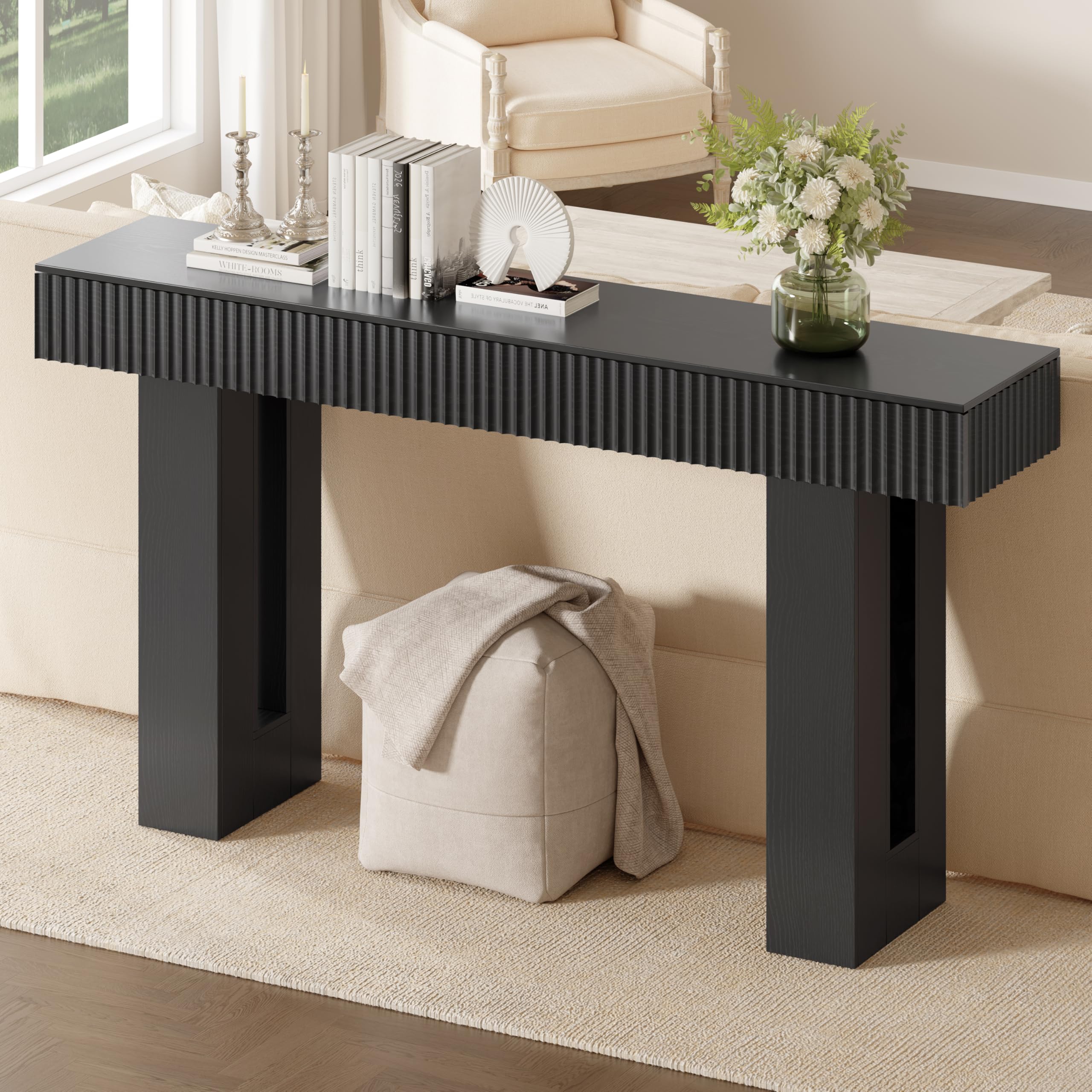 63-Inch Fluted Console Table