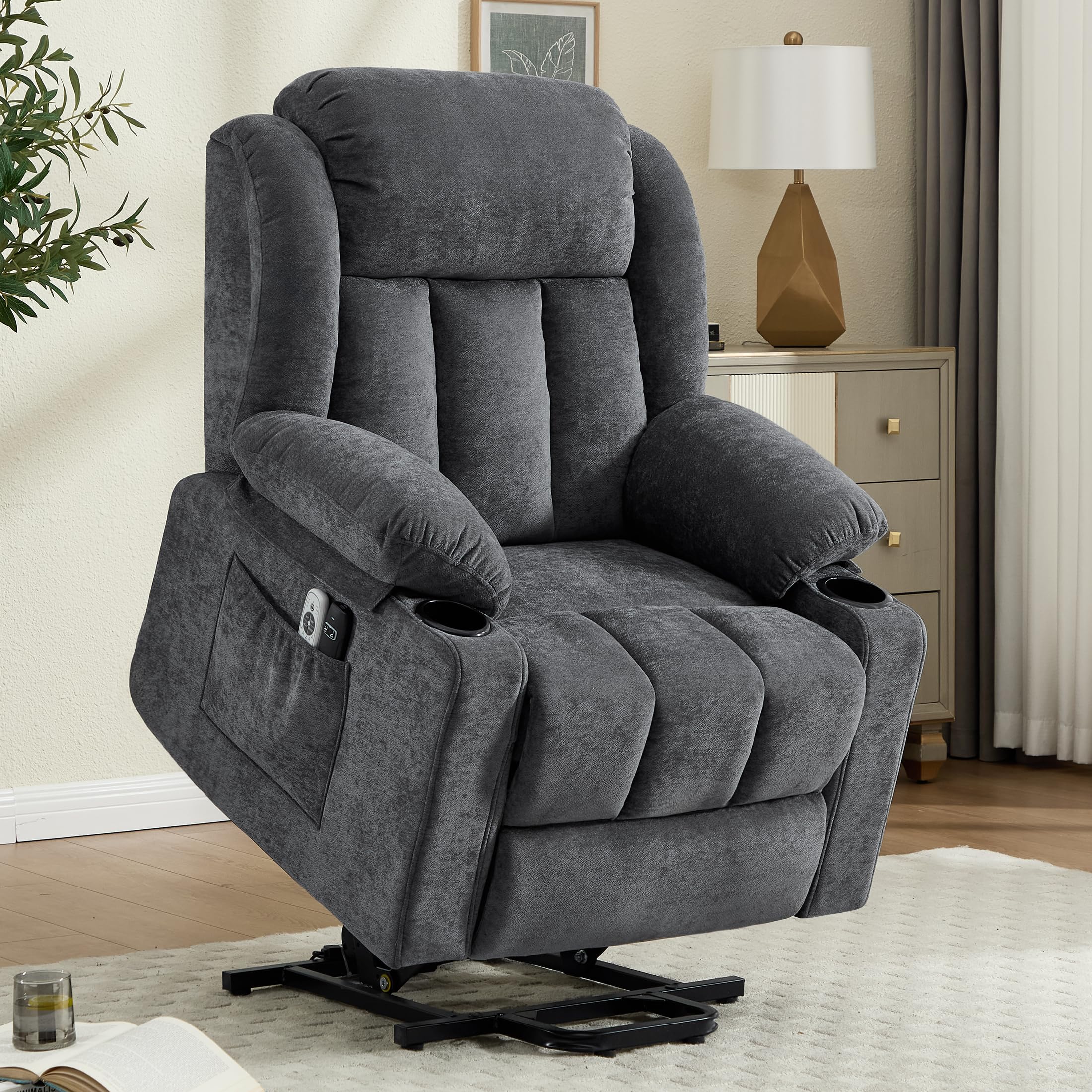 Power Lift Recliner Chair with Massage and Heat