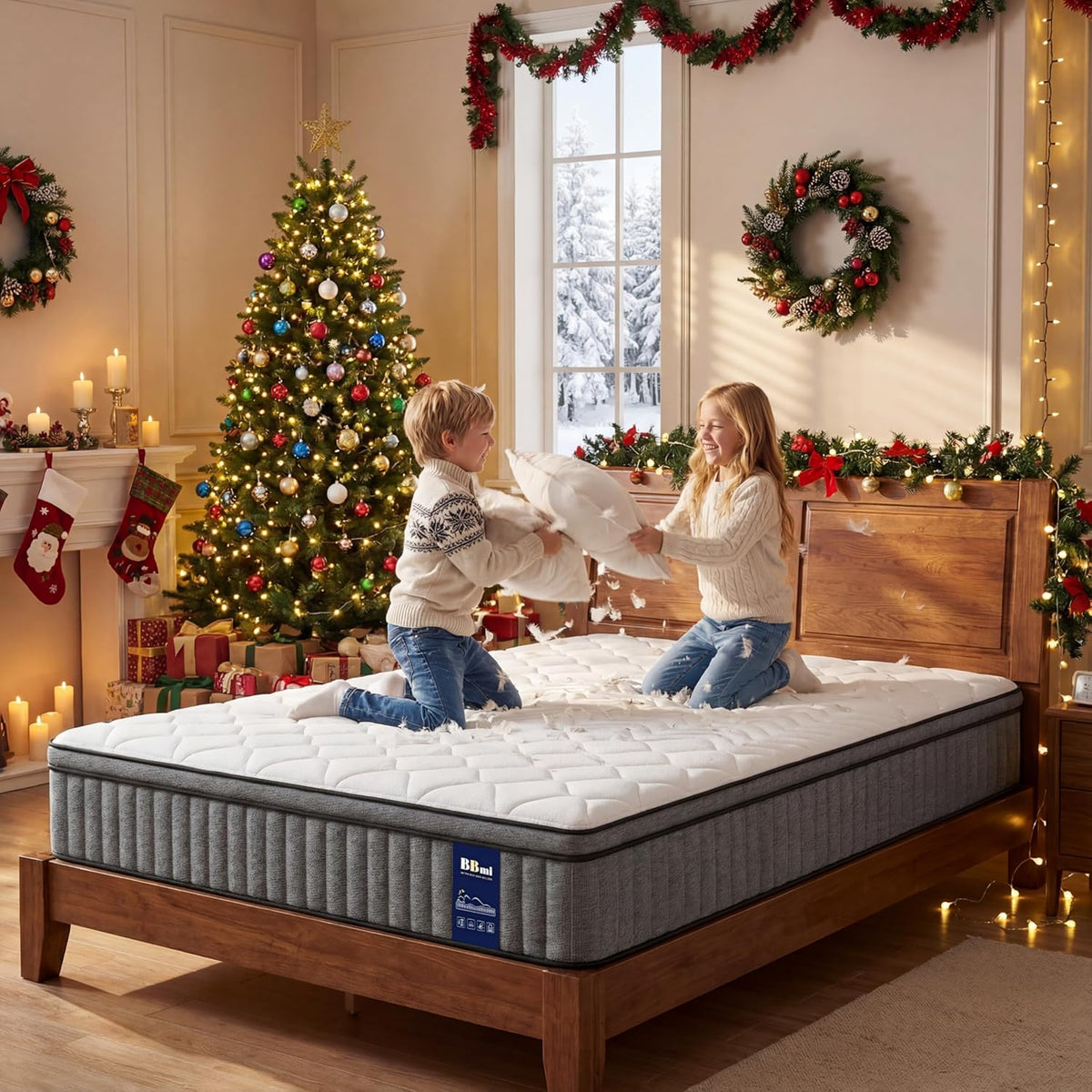 12 Inch Hybrid Queen Mattress with Gel Memory Foam