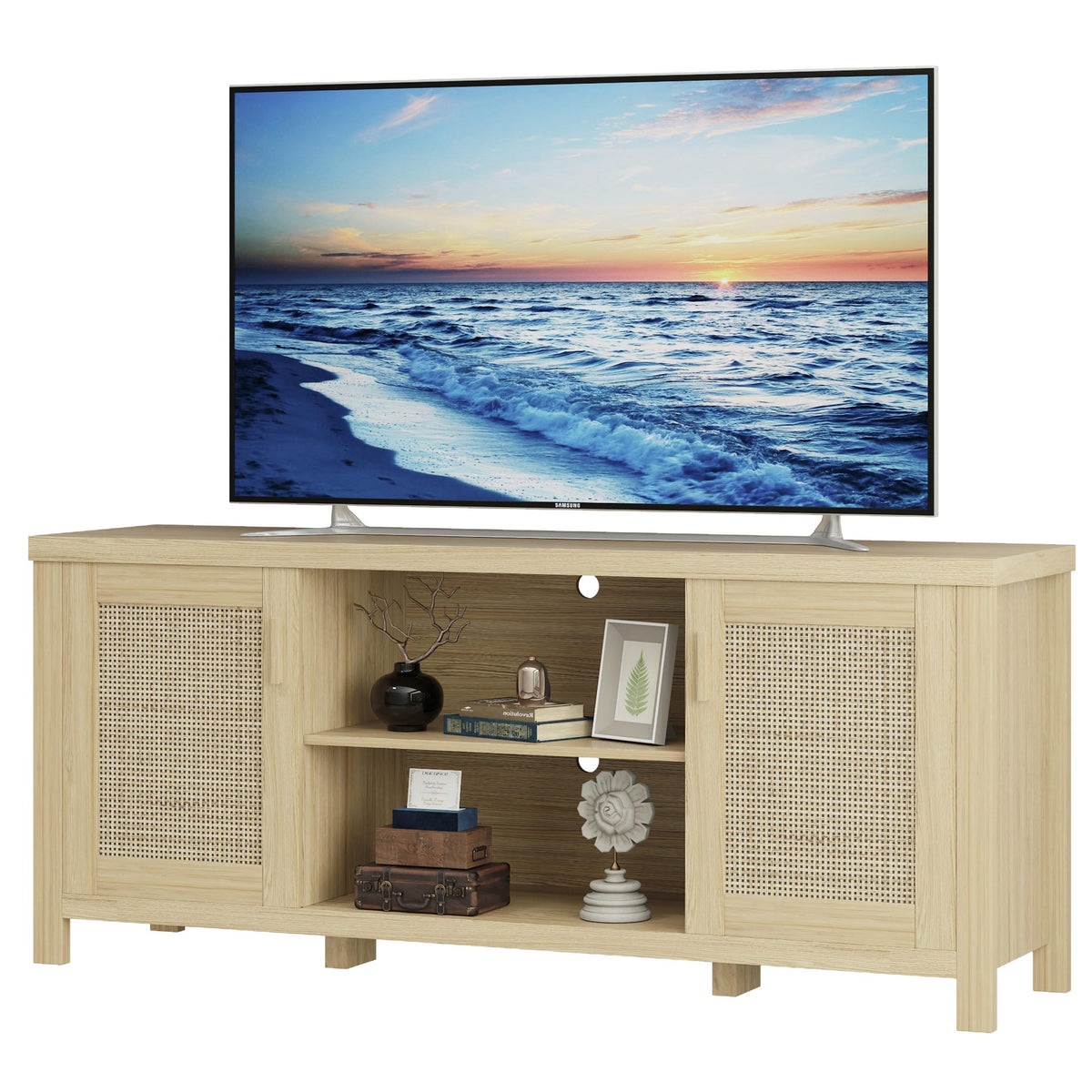 TV Stand Entertainment Center with Storage