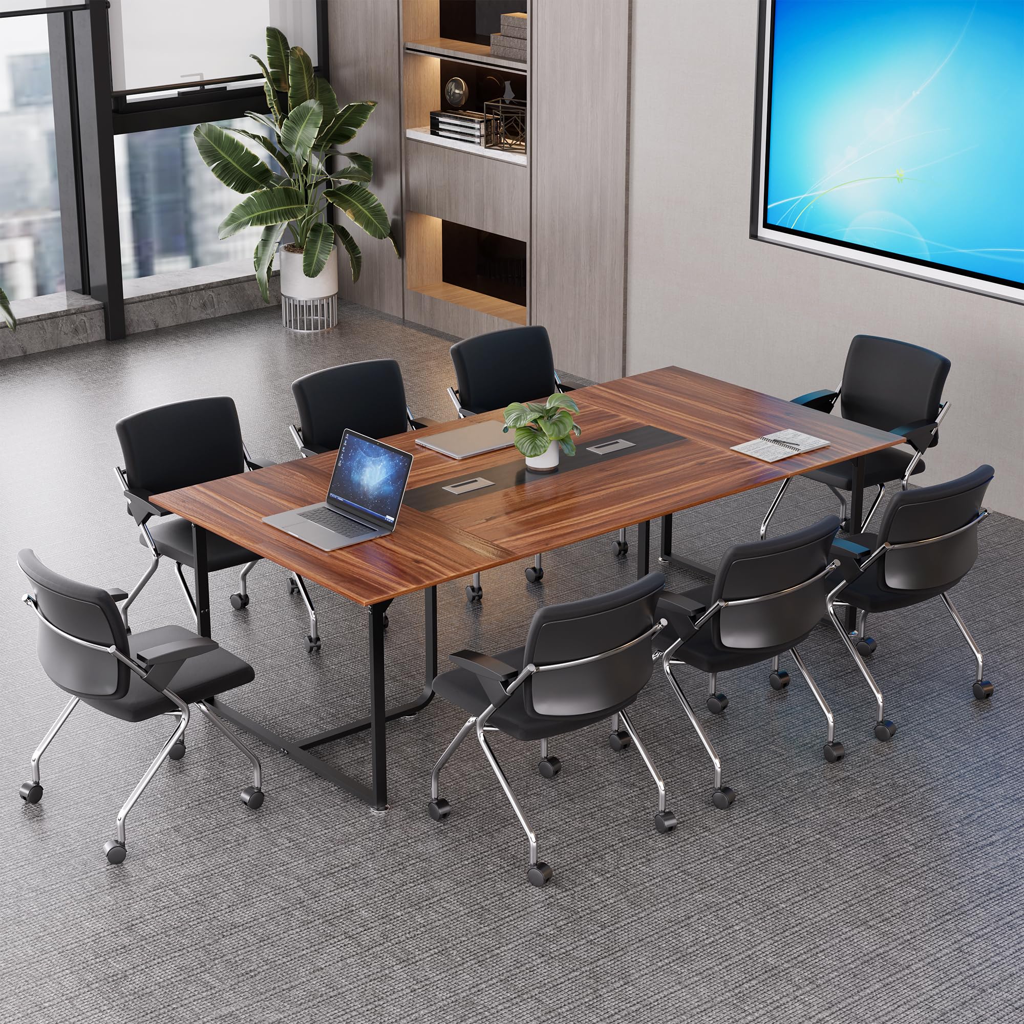 8FT Conference Table with Grommet