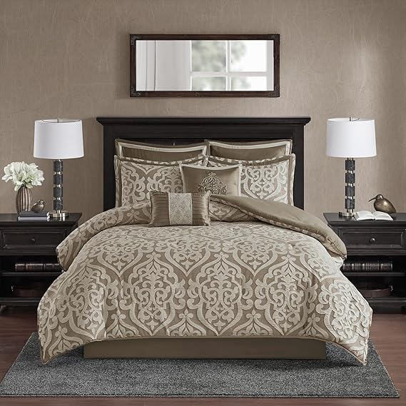 Jacquard Comforter Set Queen 8 Piece