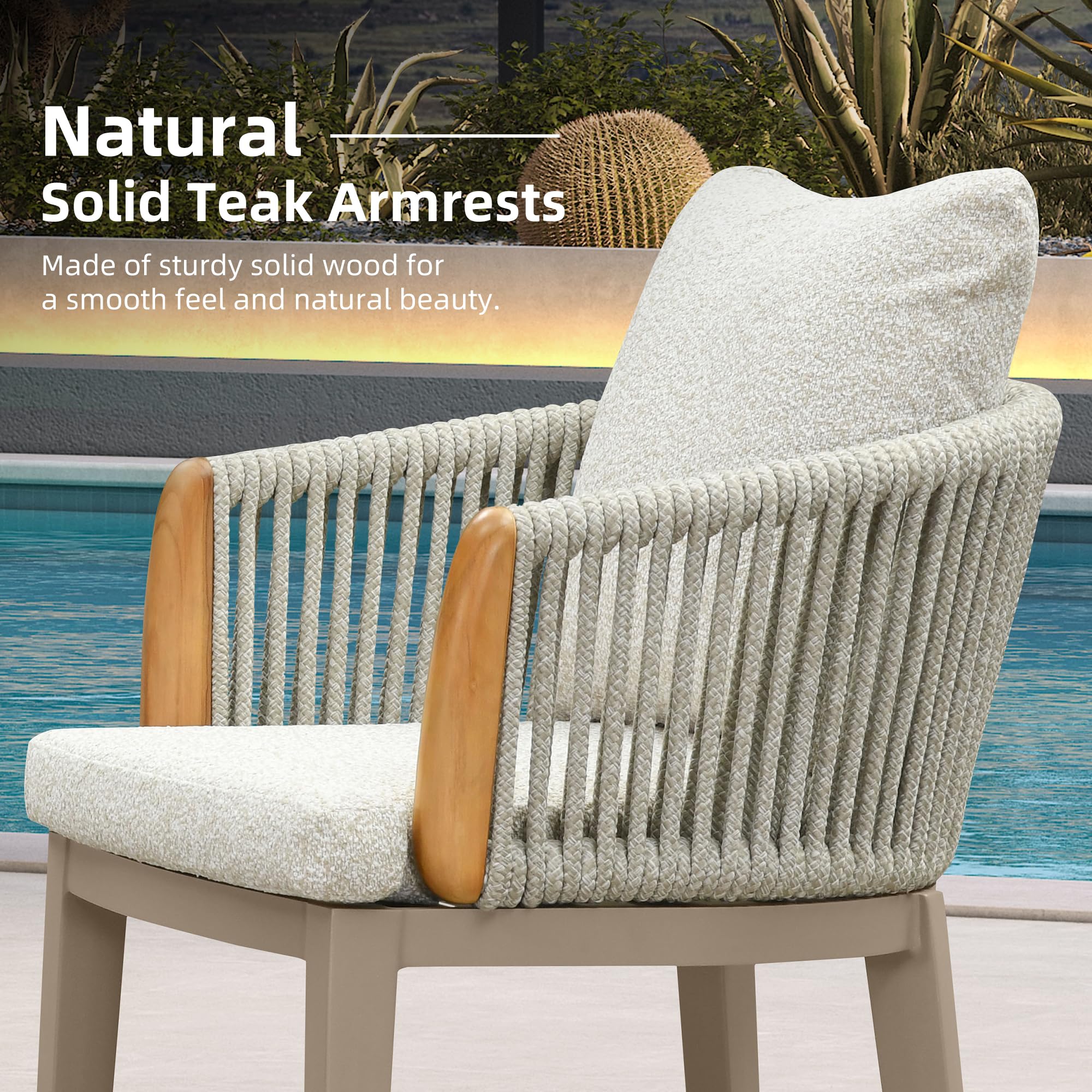 Outdoor Counter Height Bar Stools with Cushions