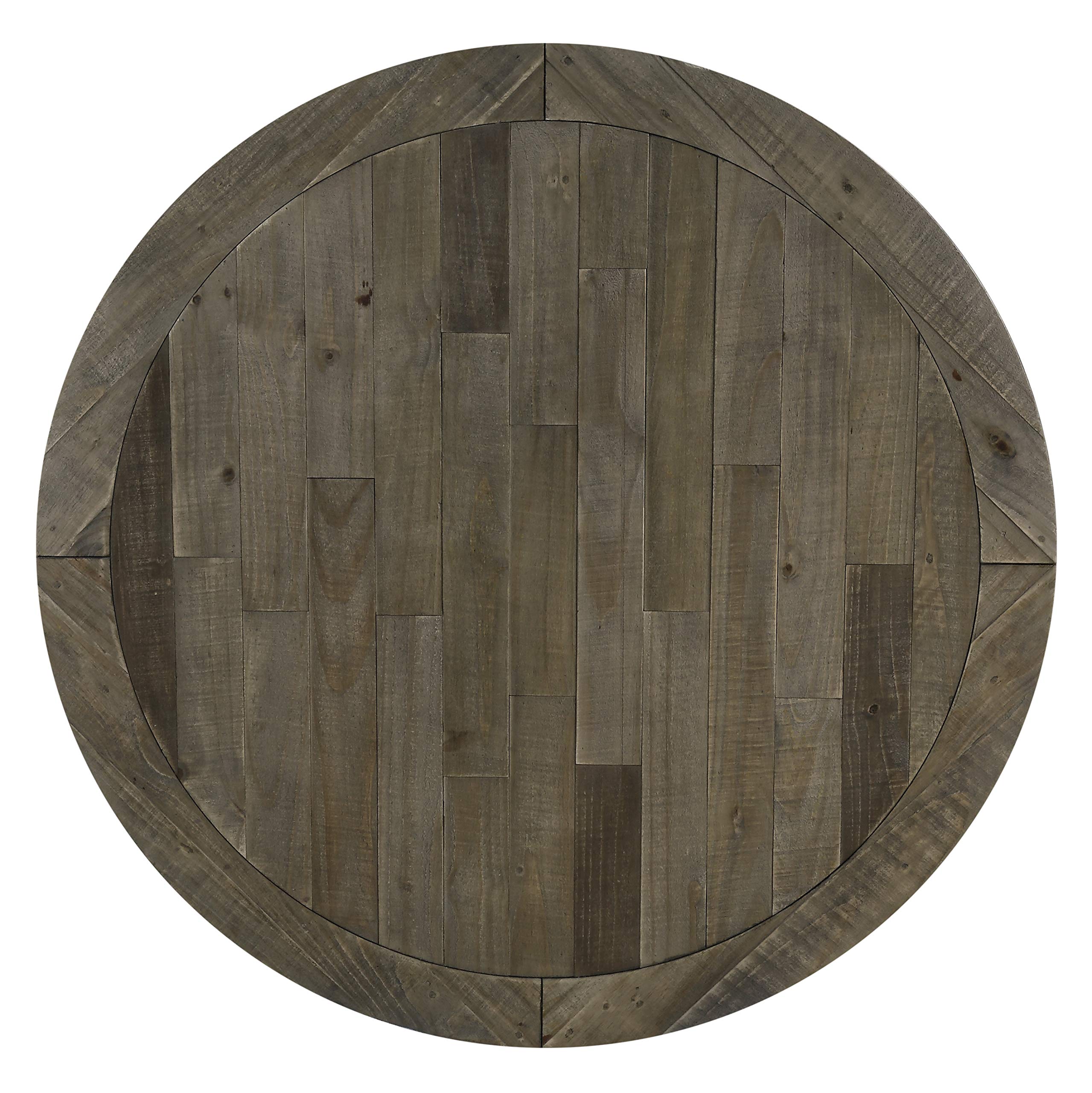 5-Piece Round Dining Table Set with Cross Back Chairs