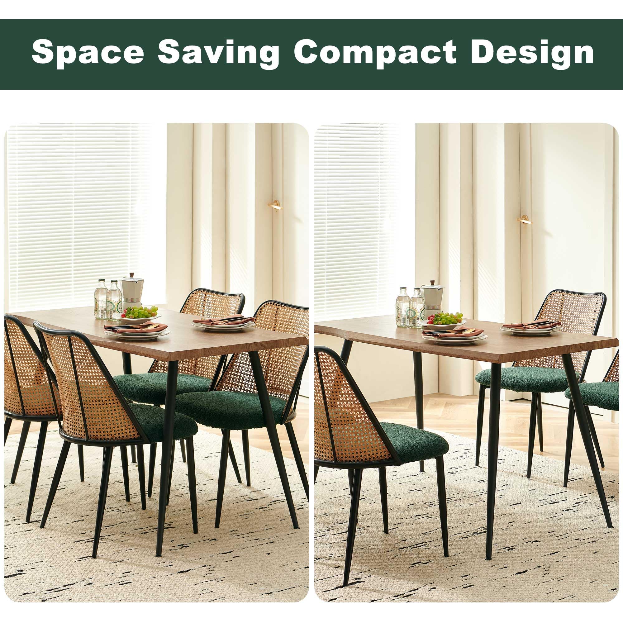 5-Piece Dining Table Set with 4 Chairs