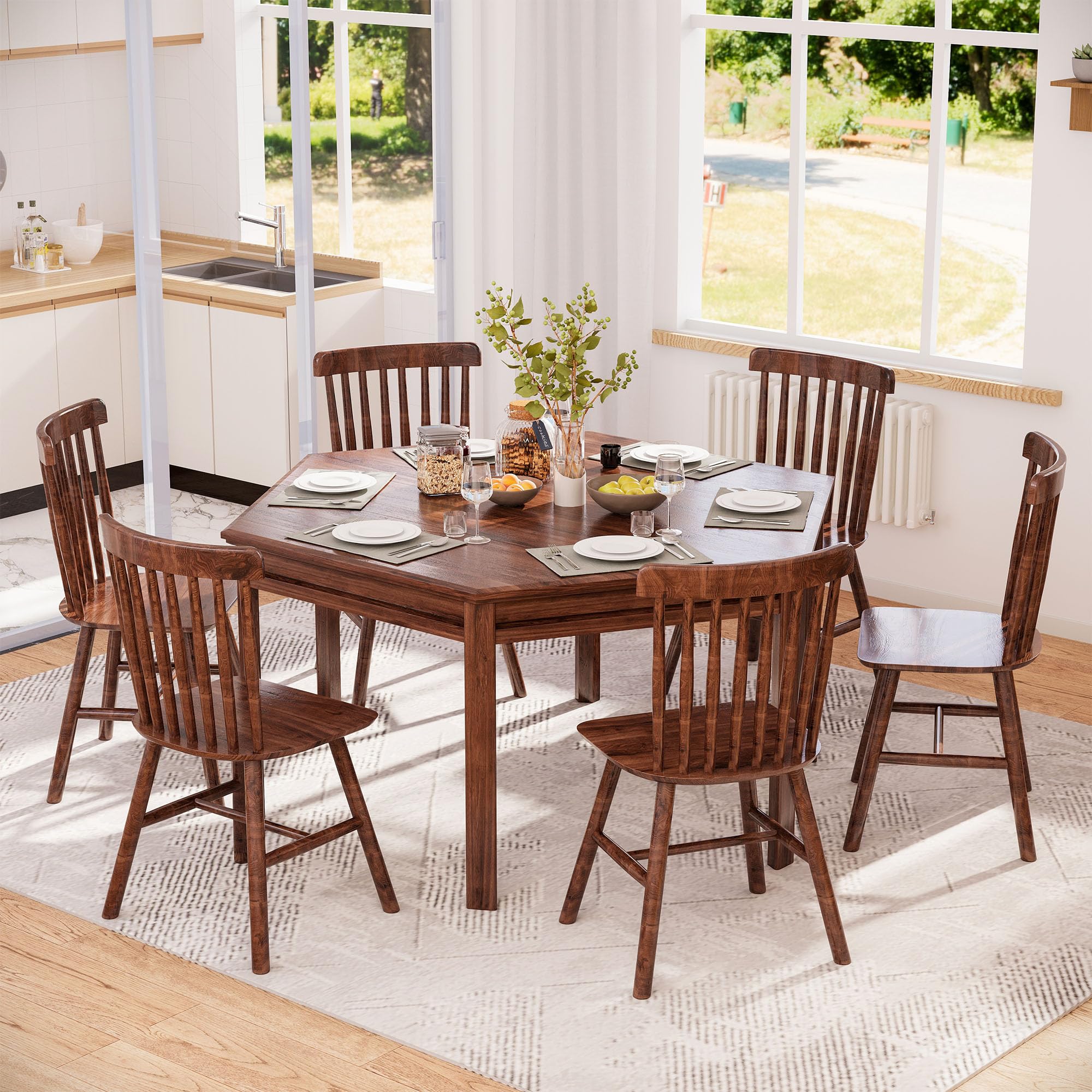 Hexagon Gaming Table for 6 Players with Storage