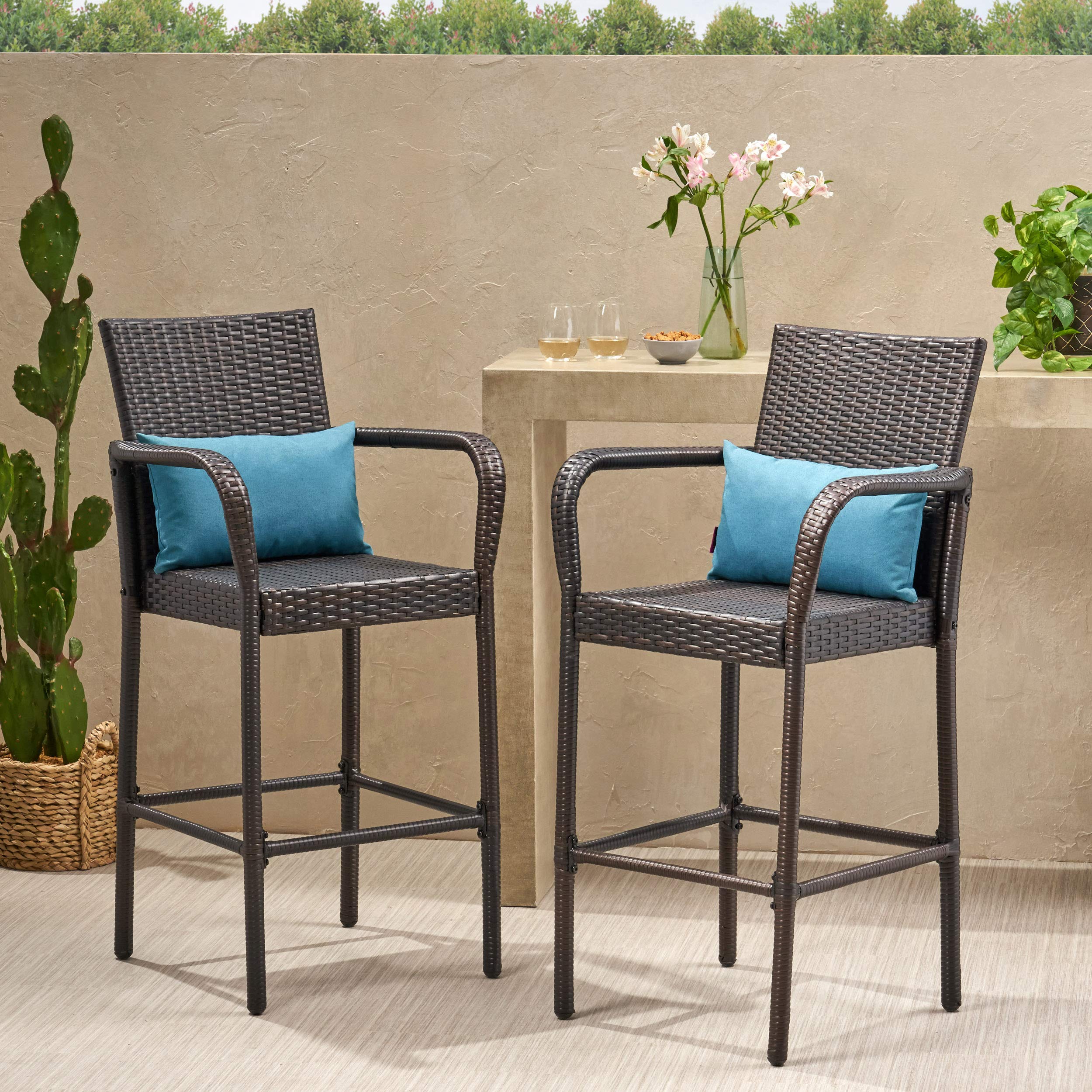 Stewart Outdoor Bar Stool Set of 2