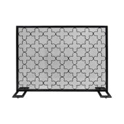 Single Panel Iron Fireplace Screen