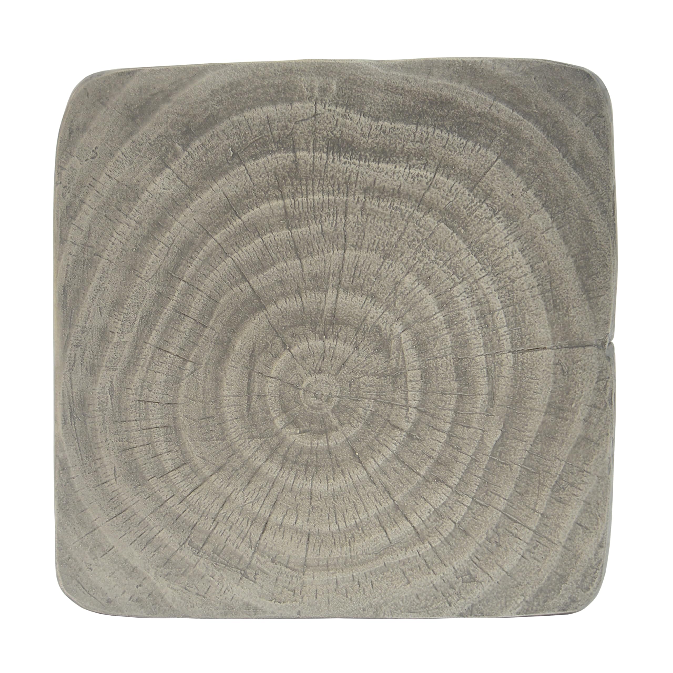 Spiral Twist Outdoor Accent Table Grey
