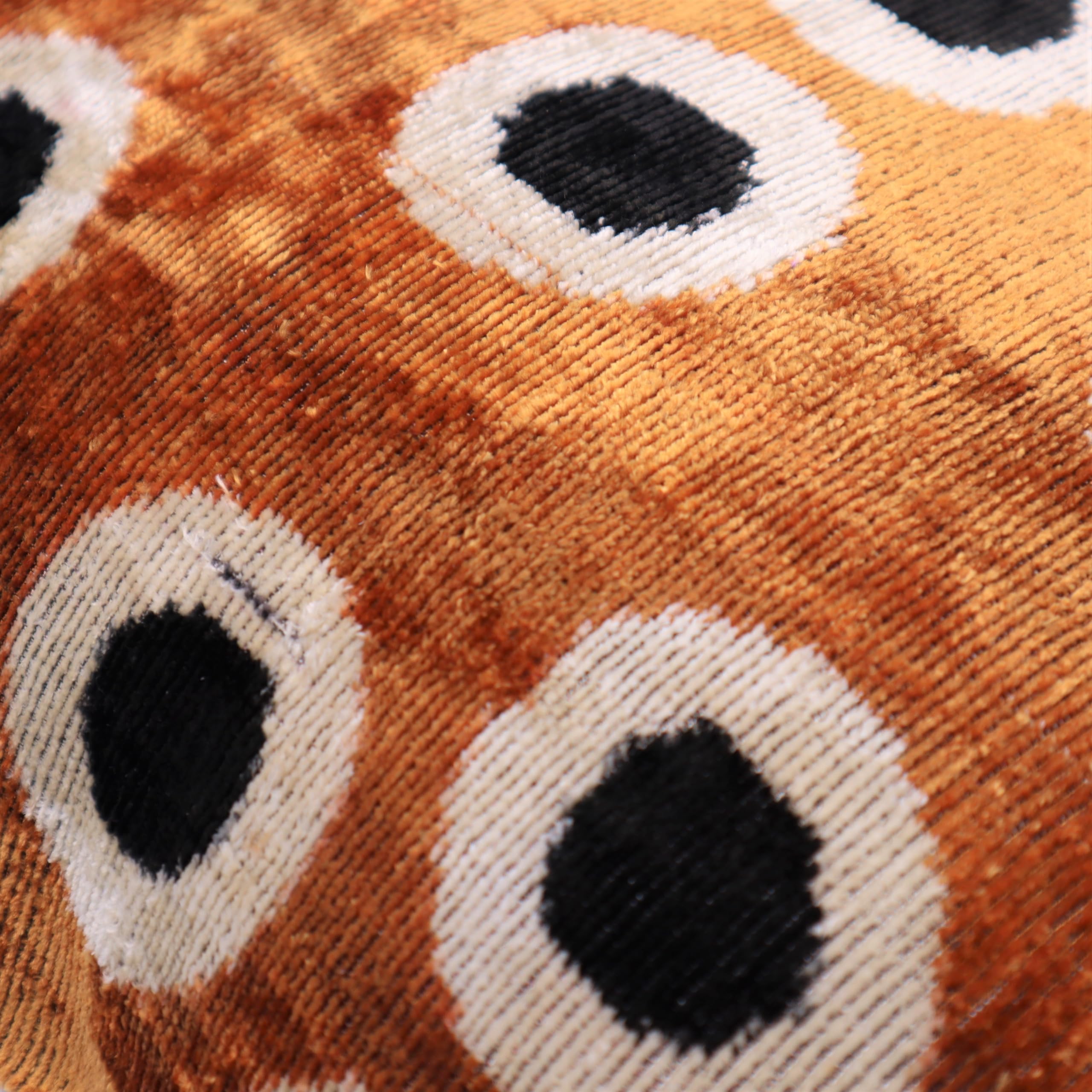 Velvet Throw Pillow 16x24 Gold Black Dot Down Feather
