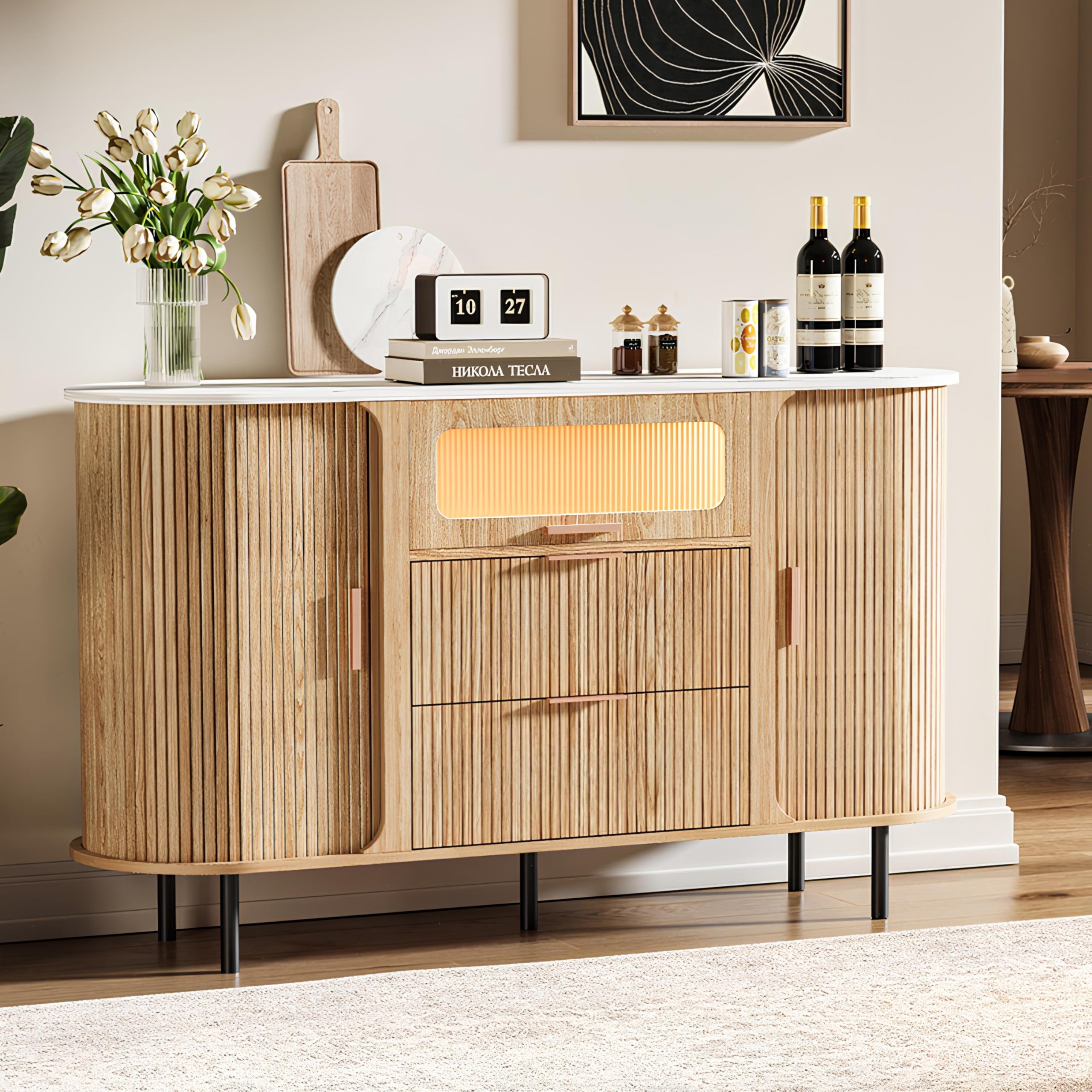 47.8" Storage Accent Cabinet with 4 Doors