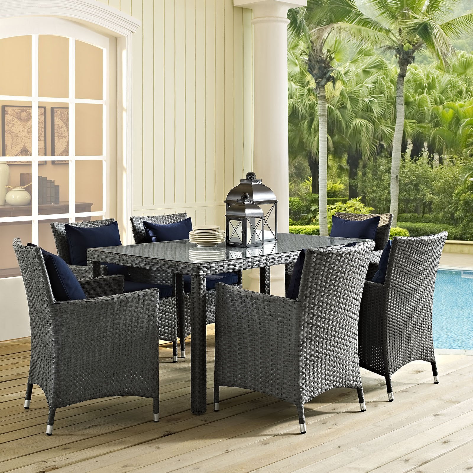 Outdoor Patio Rectangle Dining Table