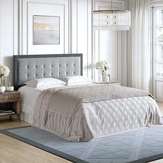 Upholstered Button Tufted Headboard Queen