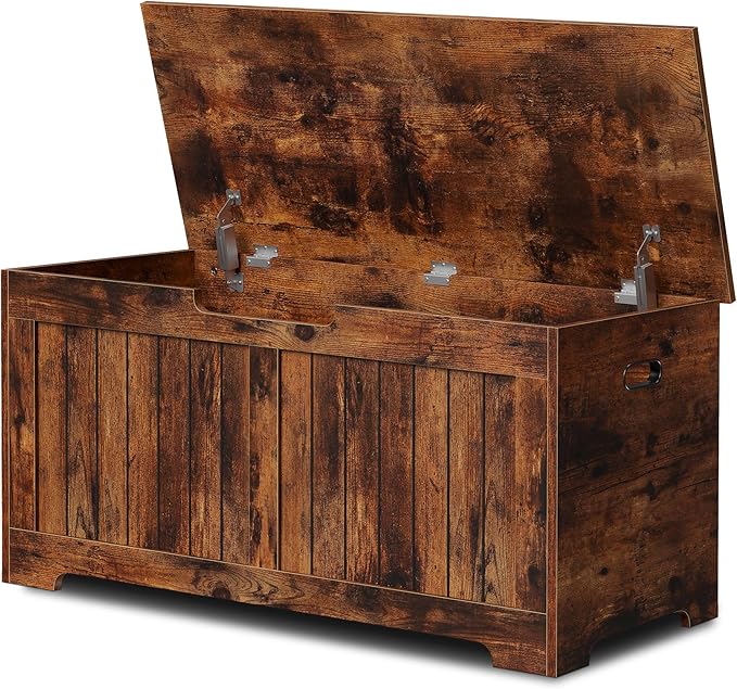 39-Inch Storage Chest with Safety Hinges