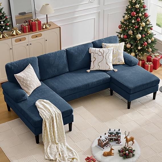 101" U-Shaped Sectional Sofa with Double Chaise