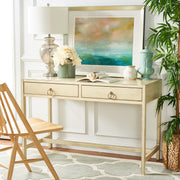 Antique White 2-Drawer Writing Desk