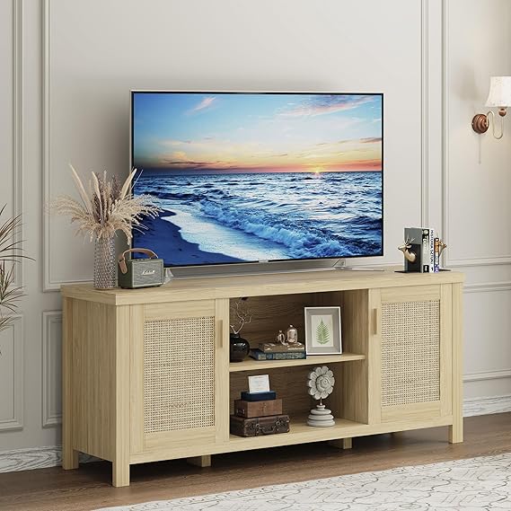 TV Stand Entertainment Center with Storage