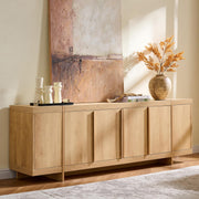 70" Modern TV Stand with Hidden Doors