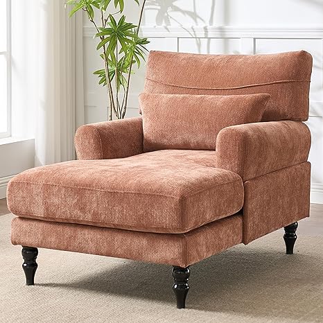 Chaise Lounge Chair with Deep Cushion