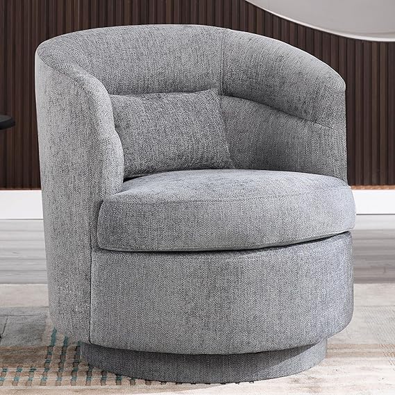 Swivel Accent Chair Set of 2 with Pillow