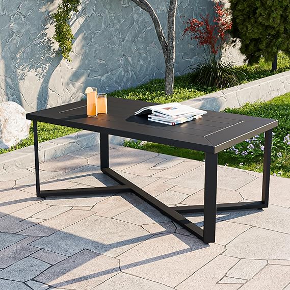 Weather-Resistant Steel Outdoor Side Table