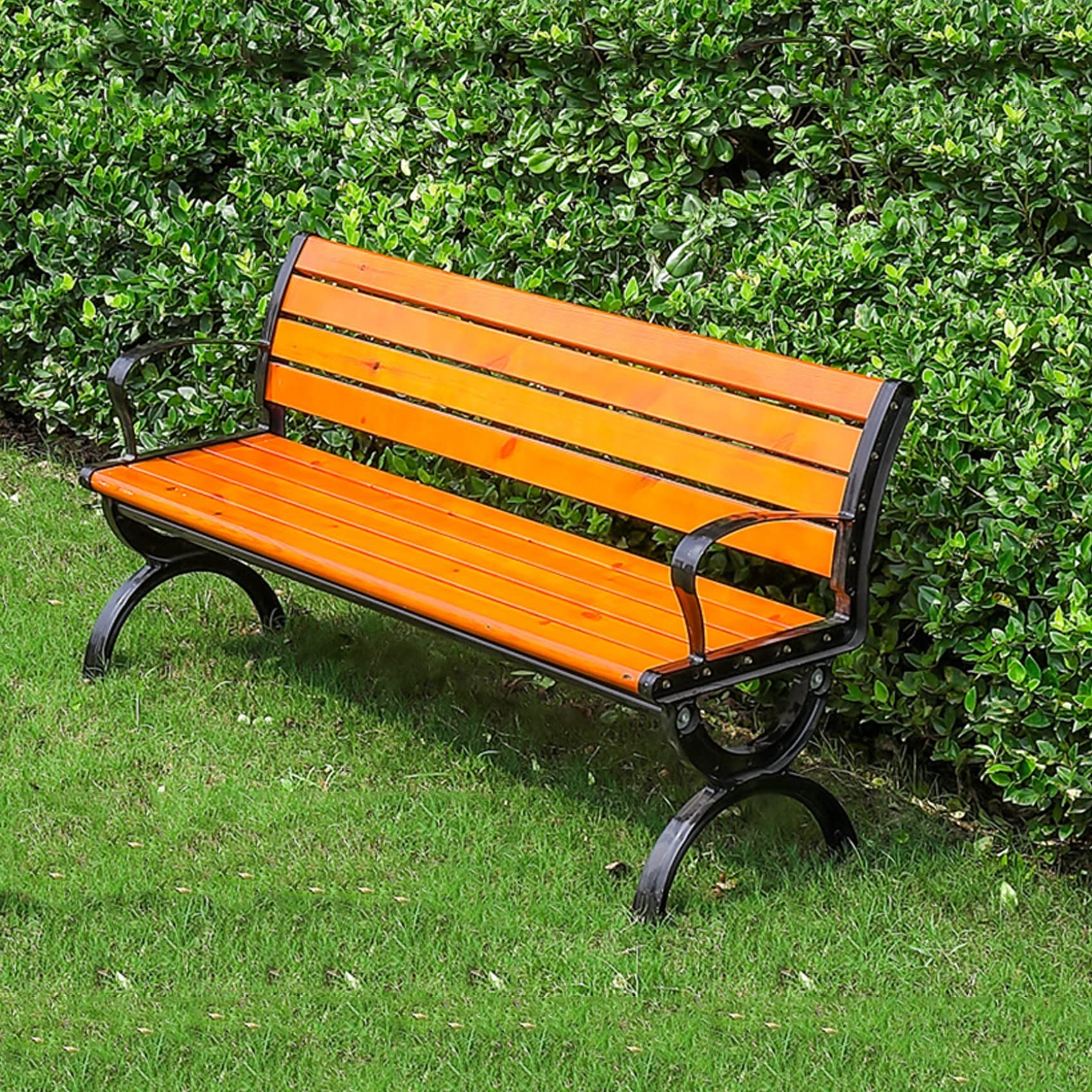 Outdoor Garden Bench with Backrest