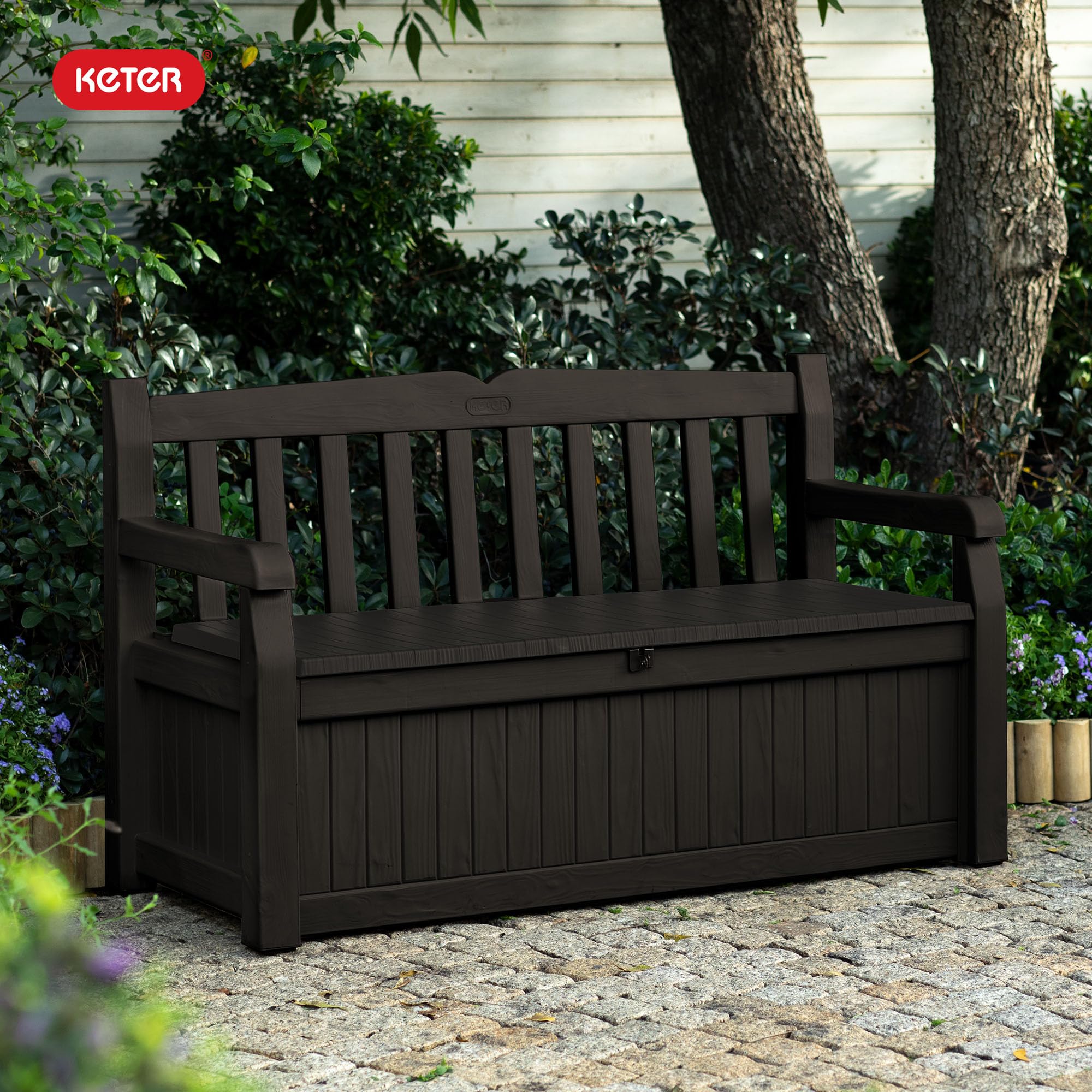 70 Gallon Outdoor Storage Bench Deck Box