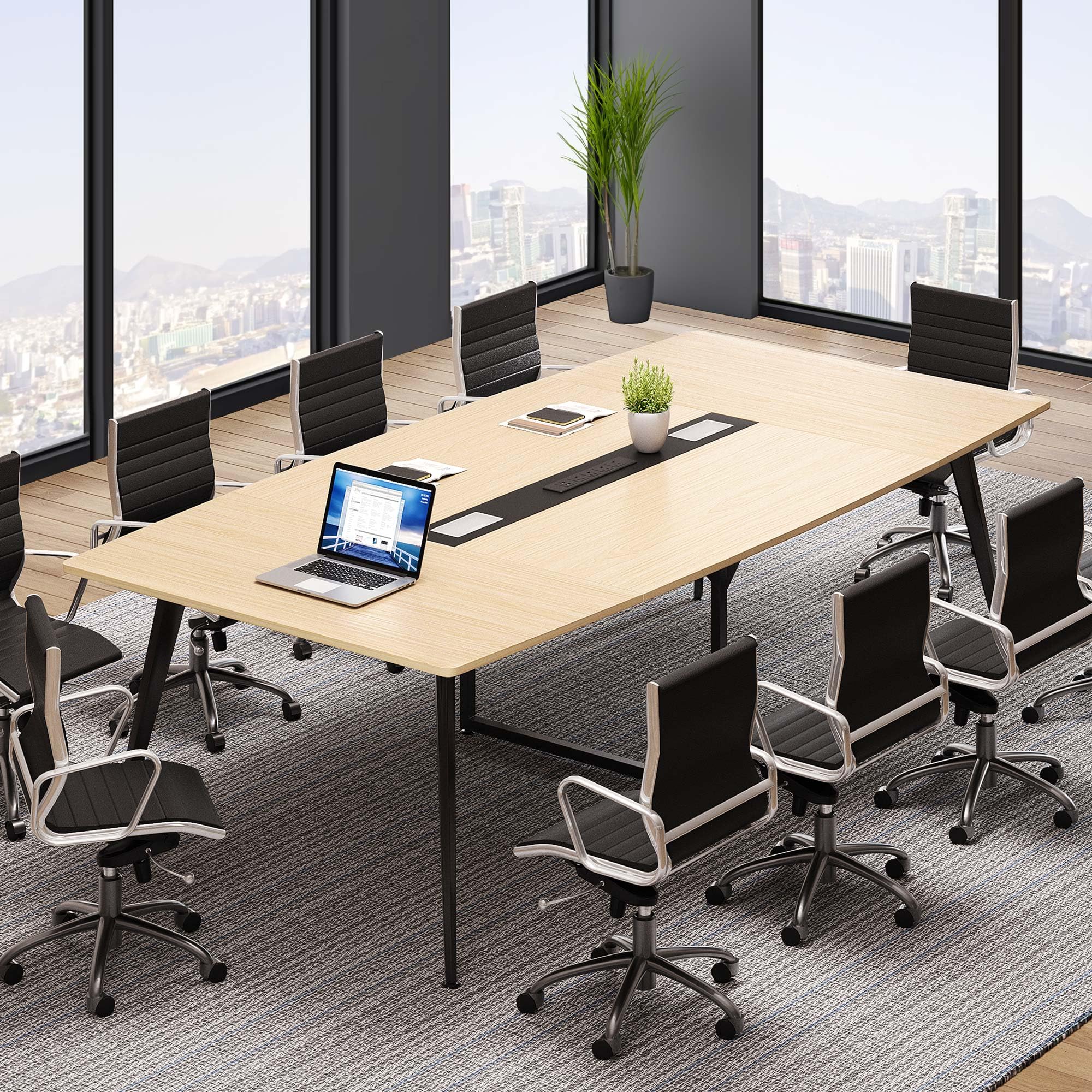 8FT Conference Table with Power Outlets